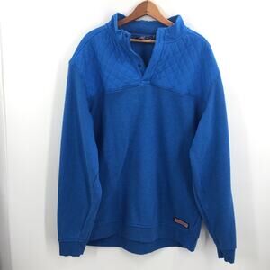 Vineyard Vines Shep & Ian XL Blue long Sleeve Pullover Cotton 1/4 Zip